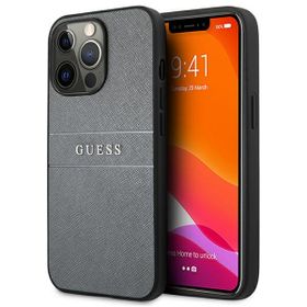 Guess GUHCP13LPSASBGR iPhone 13 Pro / 136,1" szary/grey Saffiano Strap