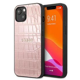 Guess GUHCP13MPCRBPI iPhone 13 / 14 / 156.1" różowy/pink Croco Strap Collection