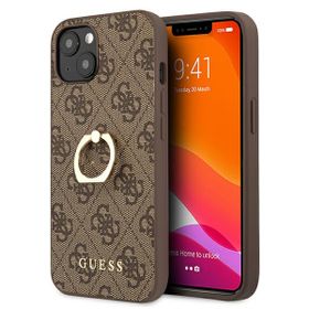 Guess GUHCP13S4GMRBR iPhone 13 mini 5,4"brązowy/brown hardcase 4G with ring stand