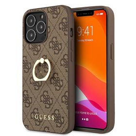 Guess GUHCP13L4GMRBR iPhone 13 Pro / 136,1" brązowy/brown hardcase 4G with ring stand
