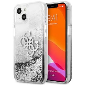 Guess GUHCP13SLG4GSI iPhone 13 mini 5,4"srebrny/silver hardcase 4G Big Liquid Glitter