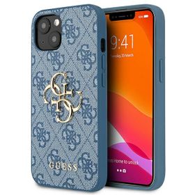 Guess GUHCP13M4GMGBL iPhone 13 / 14 / 15niebieski/blue hardcase 4G Big Metal Logo