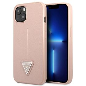 Guess GUHCP13MPSATLP iPhone 13 / 14 / 156.1" różowy/pink hardcase SaffianoTriangle Logo