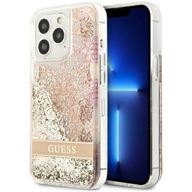 Guess GUHCP13LLFLSD iPhone 13 Pro / 136,1" złoty/gold hardcase Paisley Liquid Glitter