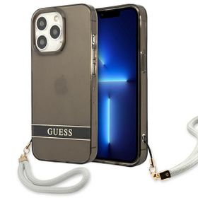 Guess GUHCP13XHTSGSK iPhone 13 Pro Max6,7" czarny/black hardcase Translucent Strap