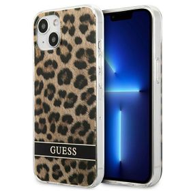 Guess GUHCP13MHSLEOW iPhone 13 / 14 / 156.1" brązowy/brown hardcase Leopard