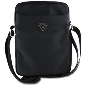 Guess Torba GUTB10NTMLBK 10" czarny/black Nylon Triangle Logo