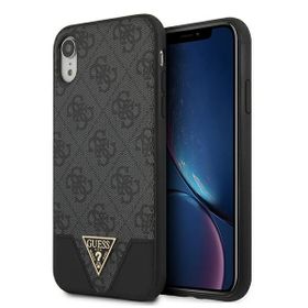 Guess GUHCI61PU4GHBK iPhone Xrszary/grey hardcase 4G Triangle Collection