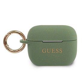 Guess GUACAPSILGLKA AirPods Pro coverkhaki Silicone Glitter