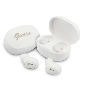 Guess słuchawki Bluetooth GUTWST30WHTWS + stacja dokująca biały/white
