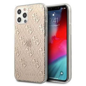 Guess GUHCP12LPCU4GLGO iPhone 12 Pro Max6,7" złoty/gold hard case 4G Glitter