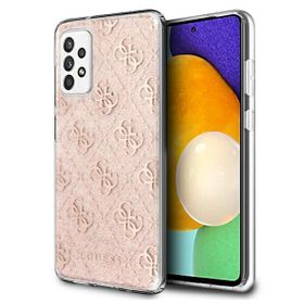 Guess GUHCA52PCU4GLPI A526/A525 A52różowy/pink hard case 4G Glitter