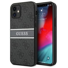 Guess GUHCP12S4GDGR iPhone 12 mini 5,4"szary/grey hardcase 4G Stripe