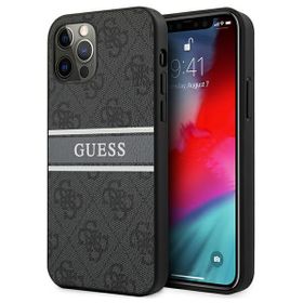 Guess GUHCP12L4GDGR iPhone 12 Pro Max6,7" szary/grey hardcase 4G Stripe
