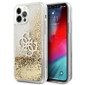 Guess GUHCP12LLG4GGO iPhone 12 Pro Max6,7" złoty/gold hardcase 4G Big Liquid Glitter