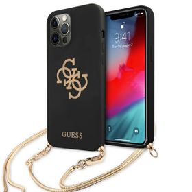 Guess GUHCP12MLSC4GBK iPhone 12/12 Pro6,1" czarny/black hardcase 4G Gold Chain Collection