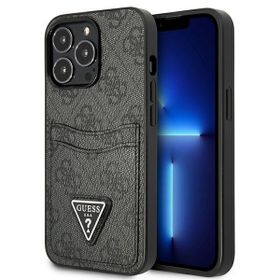 Guess GUHCP13XP4TPK iPhone 13 Pro Max6,7" czarny/black hardcase 4G Triangle Logo Cardslot