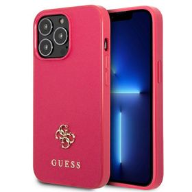 Guess GUHCP13XPS4MF iPhone 13 Pro Max6,7" różowy/pink hardcase Saffiano 4G Small Metal Logo