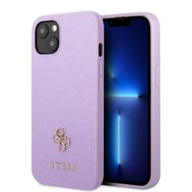Guess GUHCP13SPS4MU iPhone 13 mini 5,4" purpurowy/purple hardcase Saffiano 4G Small Metal Logo