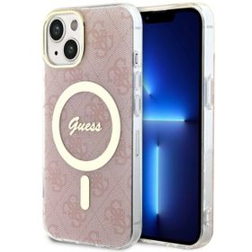 Guess GUHMP14SH4STP iPhone 14 / 15 / 136.1" różowy/pink hardcase 4G MagSafe