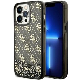 Guess GUHCP14XLC4PSGK iPhone 14 Pro Max6.7" czarny/black hardcase Liquid Glitter 4G Transculent