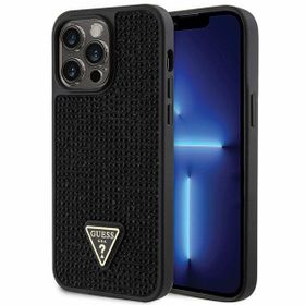 Guess GUHCP14XHDGTPK iPhone 14 Pro Max 6.7" czarny/black hardcase Rhinestone Triangle