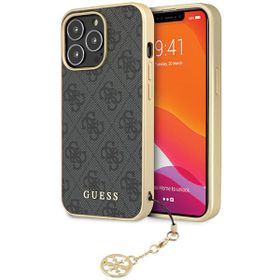 Guess GUHCP14XGF4GGR iPhone 14 Pro Max6.7" szary/grey hardcase 4G Charms Collection