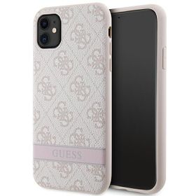 Guess GUHCN61P4SNP iPhone 11 / Xrróżowy/pink hardcase 4G Stripe