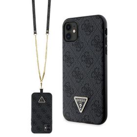 Guess GUHCN61P4TDSCPK iPhone 11 / Xr6.1" czarny/black hardcase Crossbody 4G Metal Logo