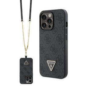 Guess GUHCP13XP4TDSCPK iPhone 13 Pro Max6.7" czarny/black hardcase Crossbody 4G Metal Logo