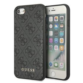 Guess GUHCI8G4GFGR iPhone SE 2022 / 2020/ 7 / 8  szary/grey hard case 4G Metal Gold Logo