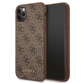 Guess GUHCN58G4GFBR iPhone 11 Pro 5,8"brązowy/brown hard case 4G Metal Gold Logo