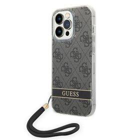 Guess GUOHCP14XH4STK iPhone 14 Pro Max 6,7" czarny/black hardcase 4G Print Strap