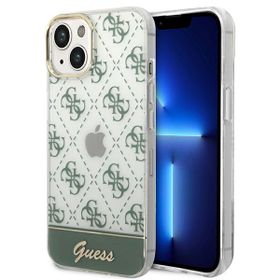 Guess GUHCP14MHG4MHA iPhone 14 Plus/ 15 Plus 6.7" khaki hardcase 4G Pattern Script