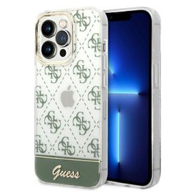 Guess GUHCP14LHG4MHA iPhone 14 Pro6,1" khaki hardcase 4G Pattern Script