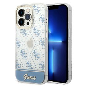 Guess GUHCP14LHG4MHB iPhone 14 Pro6,1" niebieski/blue hardcase 4G Pattern Script