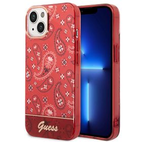 Guess GUHCP14SHGBNHR iPhone 14 / 15 / 13 6.1" czerwony/red hardcase Bandana Paisley