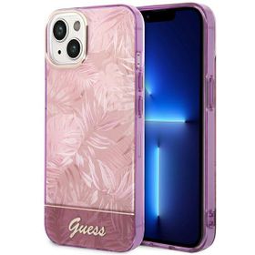 Guess GUHCP14SHGJGHP iPhone 14 / 15 / 136.1" różowy/pink hardcase Jungle Collection