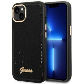 Guess GUHCP14SHGCRHK iPhone 14 / 15 / 136.1" czarny/black hardcase Croco Collection