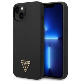 Guess GUHCP14SSLTGK iPhone 14 / 15 / 136.1" czarny/black hardcase Silicone Triangle