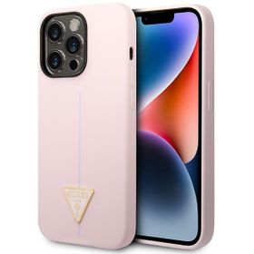 Guess GUHCP14LSLTGU iPhone 14 Pro 6,1" fioletowy/purple hardcase Silicone Triangle