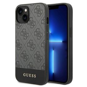 Guess GUHCP14SG4GLGR iPhone 14 / 15 / 136.1" szary/grey hard case 4G Stripe Collection