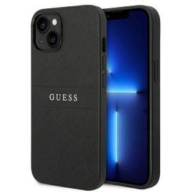 Guess GUHCP14SPSASBBK iPhone 14 / 15 /13 6.1" czarny/black Saffiano Strap
