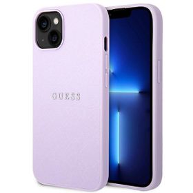 Guess GUHCP14SPSASBPU iPhone 14 / 15 /13 6.1" fioletowy/purple Saffiano Strap