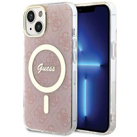 Guess GUHMP15SH4STP iPhone 15 / 14 / 136.1" różowy/pink hardcase IML 4G MagSafe