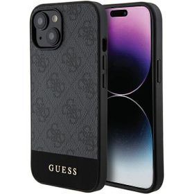 Guess GUHCP15SG4GLGR iPhone 15 / 14 / 136.1" szary/grey hardcase 4G Stripe Collection