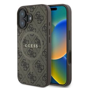 Guess GUHMP16MG4GFRW iPhone 16 Plus brązowy/brown hardcase 4G Ring Classic Logo MagSafe