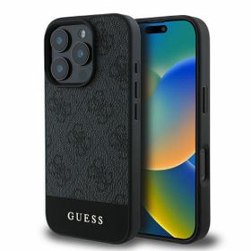 Guess GUHCP16XG4GLGR iPhone 16 Pro Max6.9" szary/grey hardcase 4G Bottom Stripe