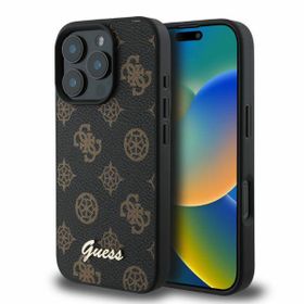 Guess GUHMP16LPGPYSK iPhone 16 Pro 6.3" czarny/black hardcase Peony Script MagSafe