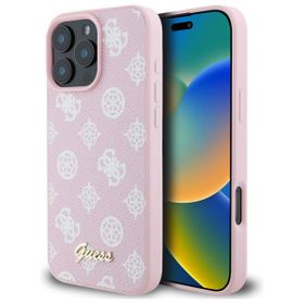 Guess GUHMP16XPGPYSP iPhone 16 Pro Max 6.9" różowy/pink hardcase Peony Script MagSafe